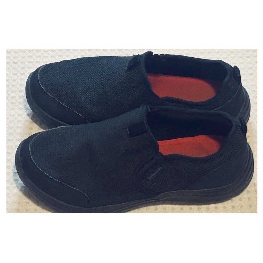 Skechers - Slip In Youth Size 3.5 Hiking Running Sneakers Black Relaxed Fit